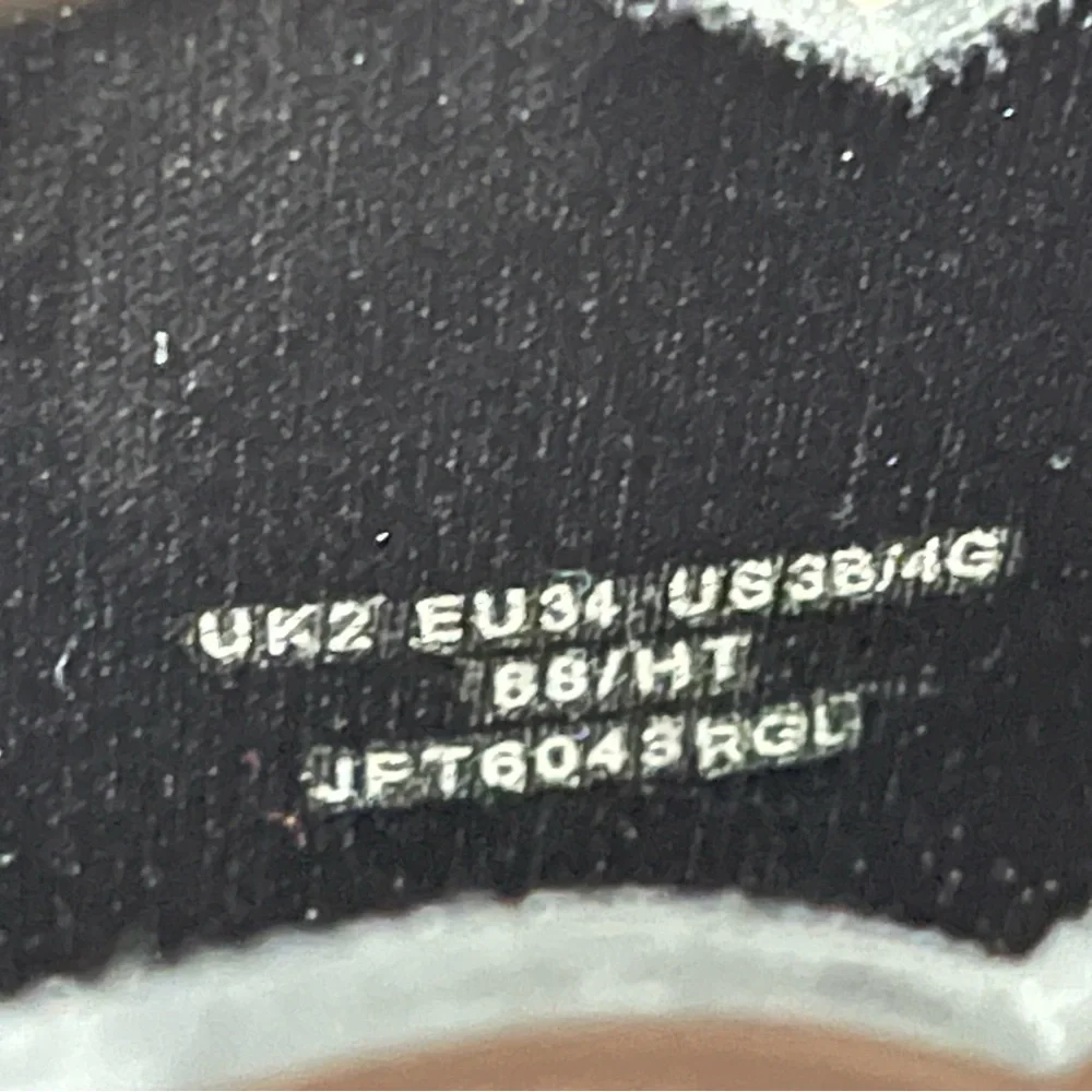Hunter Kids Pull On Gloss Rain Boots Black UK 2 EU 34 US 3B 4G